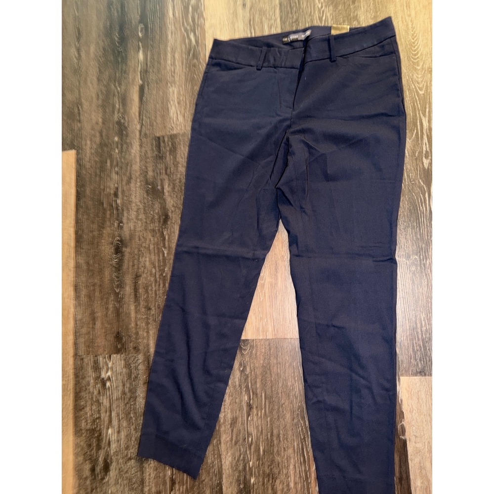 The Limited Ideal Stretch Skinny Leg Pants Navy Blue Low Rise‎ Womens 10 NEW